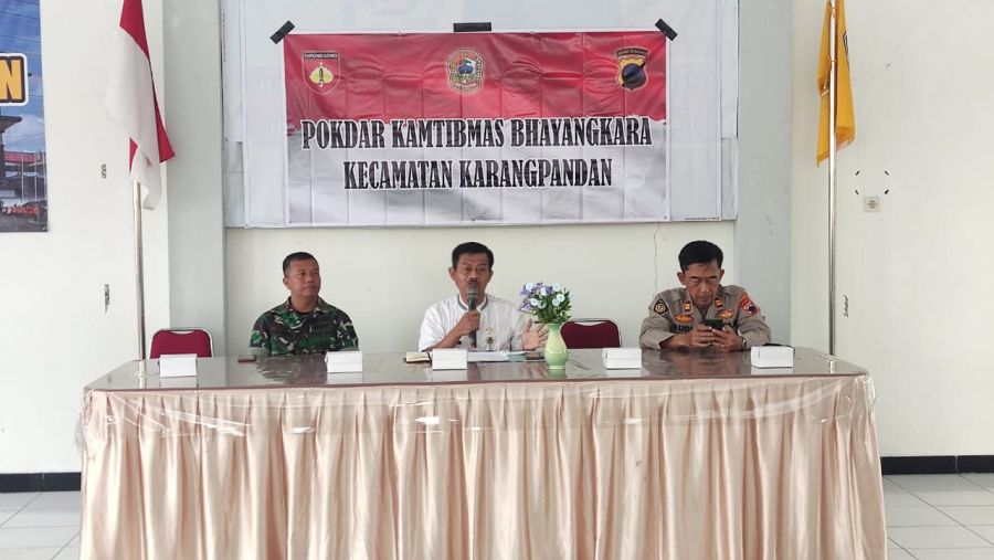 Bentuk Kesadaran Kamtibmas, Pemerintah Kecamatan Karangpandan Adakan Pokdarkamtibmas Bhayangkara