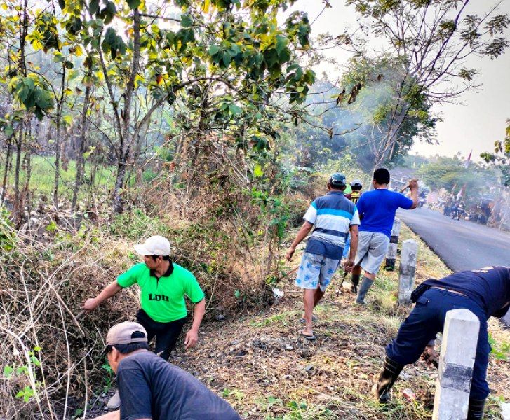Bersama Masyarakat, LDII Wonosari Klaten Sukseskan Gelaran Kerja Bakti Nasional LDII