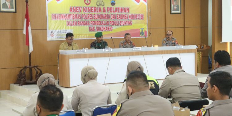Bhabinkamtibmas Polres Sukoharjo Dikerahkan Dalam Penanggulangan Stunting