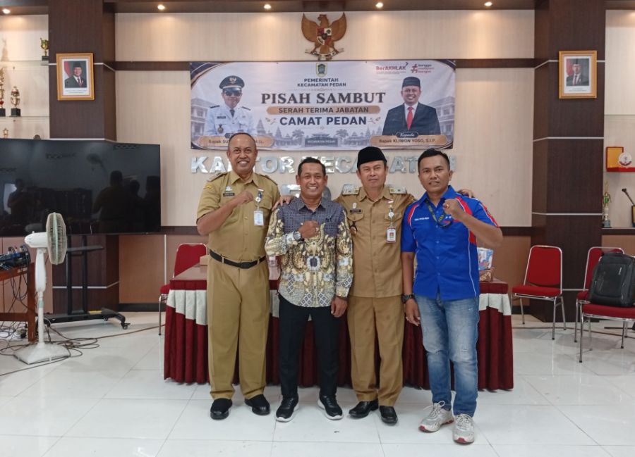Camat Pedan Berganti, FKDM, Senkom Hingga Awak Media Terus Bersinergi
