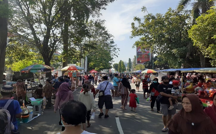 CFD Dibuka Kembali, Warga Sukoharjo Padati Lokasi