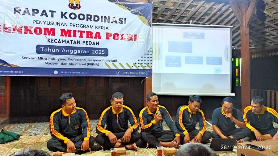 Gelar Rakor, Ketua Senkom Mitra Polri Pedan Tekankan Pentingnya Penerapan 3 Klaster Senkom