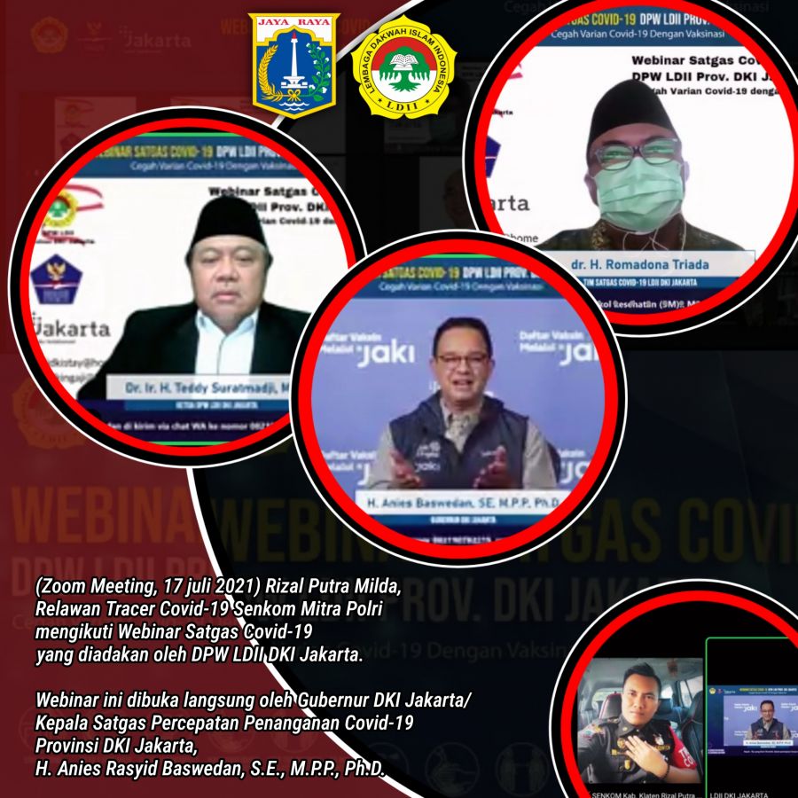 Hadiri Webinar LDII DKI Jakarta, Anies: Tidak Hanya Gelar Vaksinasi, Edukasi Publik Juga Penting