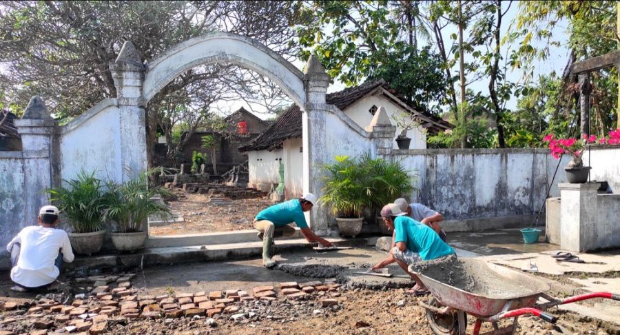 Jaga Nilai Luhur Kebangsaan, Warga Jerukan Troketon Kembali Melaksanakan Gotong Royong