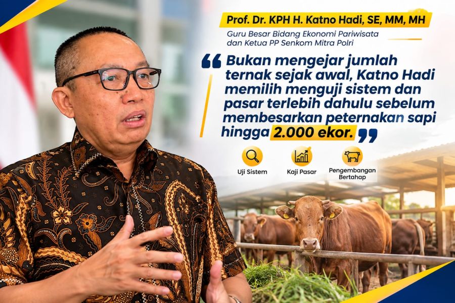 Katno Hadi Siapkan Peternakan Sapi, Target 2.000 Ekor