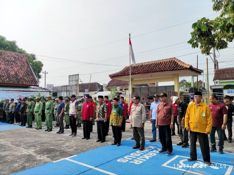 Pastikan Kondusivitas Pilkada 2024, Muspika Pedan Gelar Apel Siaga