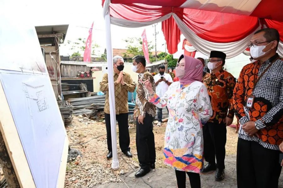 Pembangunan Gedung Baru Bank Sukoharjo Dimulai, Dengan Ground Breaking Oleh Bupati
