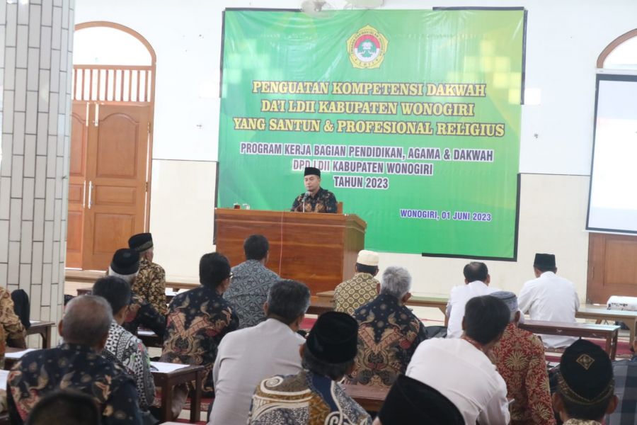 Persiapkan Juru Dakwah yang Santun, DPD LDII Wonogiri Gelar Pelatihan Da'i