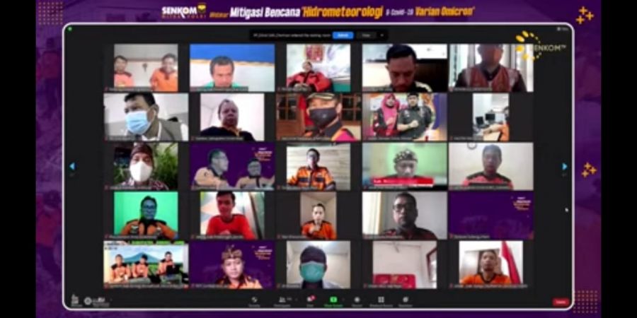 Senkom Mitra Polri Adakan Webinar Mitigasi Bencana Bersama BNPB