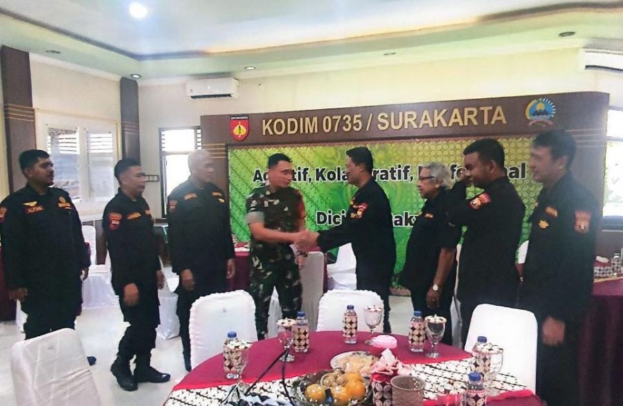 Senkom Surakarta Mantapkan Sinergi dengan Kodim 0735, Wujudkan Surakarta Sebagai Kota Siaga