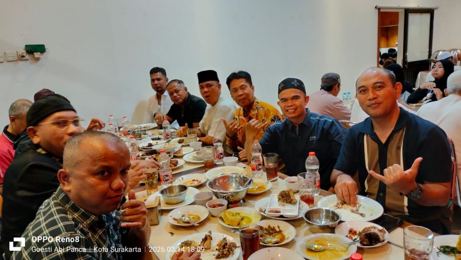 Silaturahmi Ramadan, Tokoh IKM Solo Raya Buko Puaso Basamo di Embun Pagi Neo