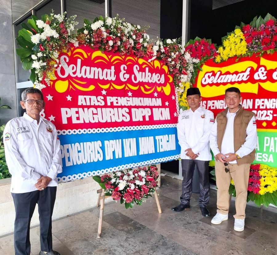 Tidak Hanya Kirim Karangan Bunga, DPW IKM Jawa Tengah Hadiri Pengukuhan DPP IKM di Senayan