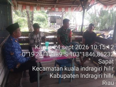 Jaga Persatuan dan Kesatuan, Babinsa 04/Kuindra Pratu J Sembiring Rutin Komsos di Sapat