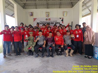 Koramil 04/Kubu Bersama Manggala Agni Bentuk MPA, Perkuat Pencegahan Karhutla di Rohil