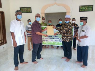 PC LDII Kec. Jebres Kota Surakarta Salurkan Bantuan Renovasi Mushola Al Amin Taman wisata Satwa Taru